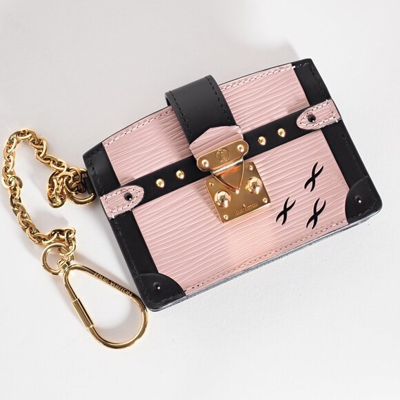 Louis Vuitton Epi Trunk Multicartes Pink Leather Card Holder Pouch - Picture 10 of 13